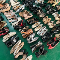S15 Suministro Directo de Fábrica, Zapatos de Moda Usados para Mujer, Tacones Altos de Segunda Mano, Zapatos de Marca de Segunda Mano para Dama, Precio de Liquidación