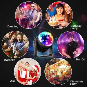 Bola de Discoteca LED con Efecto Estroboscópico de 7 Colores, Activación por Sonido, Control Remoto, para Karaoke, Festivales, Bodas, Bares, Clubes, Fiestas - Product Image 6