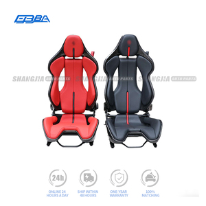 เบาะนั่งรถแข่ง Scuderia แบบปรับแต่งได้ พร้อมโลโก้  ปรับเอนได้ หุ้มหนัง คาร์บอนไฟเบอร์ สำหรับ SF90 458 488 812 296GTB - Product Image 4