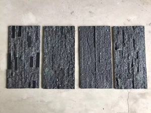 Nội Thất Đánh bóng đá granit đen xếp chồng lên nhau đá Veneer tường ốp - Product Image 2