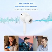 Écouteurs intra-auriculaires Aifeimei universels pour smartphones avec micro et commandes intégrées, basses profondes optimisées, best-seller, câble de 1,2 m Type-C/3,5 mm