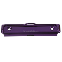 Clip de menu en métal plaqué vert, violet et bleu personnalisé de 100 mm, attache pour dossier de bureau, clip pour carton