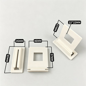 Hookei White <b>Plastic</b> Corr-a-clip Shelf Support Clips for Corrugated Cardboard Paper Shelf - Product Image 5