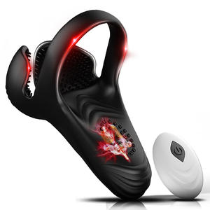 OEM <span class=keywords><strong>Anneau</strong></span> de pénis <span class=keywords><strong>vibrant</strong></span> puissant et extensible en silicone pour homme Télécommande <span class=keywords><strong>Anneau</strong></span> de pénis stimulant Jouets sexuels pour hommes - Product Image 2