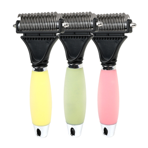 Peigne démêlant double face en silicone pour animaux de compagnie, vente en gros d'usine, sûr pour chats et chiens - Product Image 2