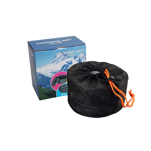 Durable Lightweight Aluminum Hard-anodized Cookset Camping Cookware <strong>Mess</strong> <strong>Kit</strong> for Outdoor Survival Gas Induction Ready 1-2L - Product Image 5