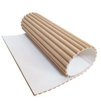 Panneau mural décoratif flexible en MDF rainuré 3D en bois