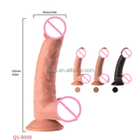 Dildo Realista de 9.85 Pulgadas, Negro, Grande, Venta Caliente, Barato, al por Mayor para Minoristas, Directo de Fábrica
