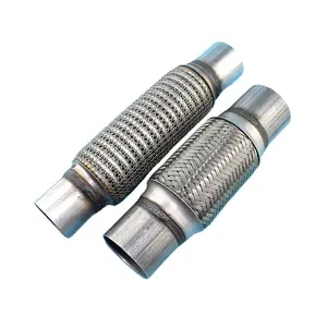 Auto Exhaust Braided and Wire Mesh Flexible Pipe with extension tube