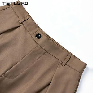 Pantalones Casuales Holgados de Pierna Ancha con Diseño de Parches, Cintura Elástica, 100% Algodón Orgánico, Impermeables para Hombre - Product Image 6