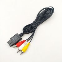 Câble AV 3RCA compatible avec Nintendo GameCube N64 Super Famicom SFC SNES, câble composite audio-vidéo stéréo 1,8 m