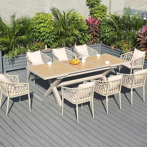 Tables et chaises pliantes en acier empilables pour économiser <span class=keywords><strong>de</strong></span> l'espace avec trou pour parasol pour <span class=keywords><strong>petite</strong></span> <span class=keywords><strong>terrasse</strong></span> d'appartement - Product Image 6