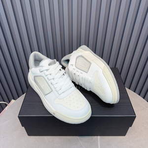 Men's White and Red Low Top Casual Sneakers with Leather Upper for Streetwear and Daily Wear - Product Image 6