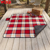 Couverture de pique-nique imperméable WOQI avec sangle de transport - Tapis d'extérieur pliable anti-sable pour le camping, la plage, le parc