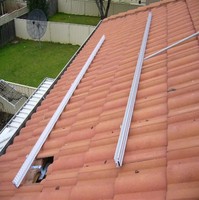 Kit de montage solaire pour toit en tuiles, support de fixation en aluminium pour toit incliné, pour panneaux photovoltaïques, système de support PV |   ART SIGN