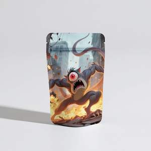 Vente en gros de sacs en mylar personnalisés pour Halloween pochette à pilules anti-odeur 3.5g pochette pour suppléments pochette debout à fermeture éclair - Product Image 3