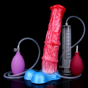 Grosir 9.6 ''silikon fantasi orgsm menyembur kuda dildo butt plug tiup ejakulasi permainan dewasa untuk senang - Product Image 5