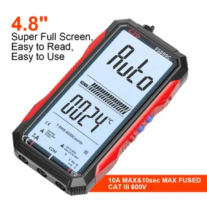 Super Full Screen Oplaadbare Full Functie 6000 Telt Auto Range Digitale Multimeter Als Contactloze Voltage Testers