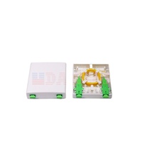 Prise murale en Fiber optique FTTH, 1 2 4 ports, plaque faciale, fixation murale