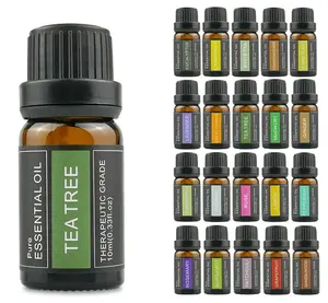 Pure Therapeutic Grade Oils Aromatherapy Gift Set Tea Tree Lavender Rose Eucalyptus Sandal Wood Essential Oil