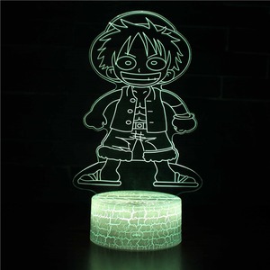 3D <b>Nightlight</b> Figure Lamp 7 Color Changing LED Bedside Light Remote Touch App Dimmable Mini Desk Lamp - Product Image 3