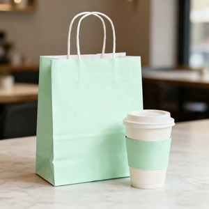 One-Stop Customizable Biodegradable White Paper Kraft Ripple Double-Wall Coffee Cups 90mm Diameter Offset Printing <strong>Realpack</strong> - Product Image 1