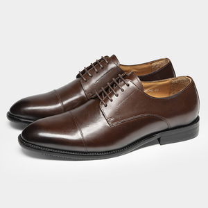 Leather business formal <b>shoes</b> for <b>men</b>, suitable for office wear, British casual <b>work</b> <b>shoes</b>, genuine leather, breathable - Product Image 6