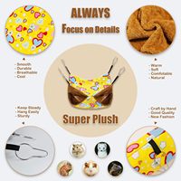 Nouvel ensemble de hamac de luxe en velours pour furets et rats, lit cachette pour cochon d'Inde, jouets doux pour hamsters, tunnels et tubes suspendus pour cage, accessoires pour animaux de compagnie