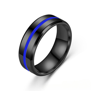 Cincin Kepribadian untuk Pria Aksesori Perhiasan Cincin Jari Karet Warna-warni Kreatif - Product Image 5