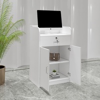Petite caisse enregistreuse, mini-meuble de barbier, comptoir de magasin de vêtements, table simple et moderne, présentoir, comptoir d'accueil, bar.