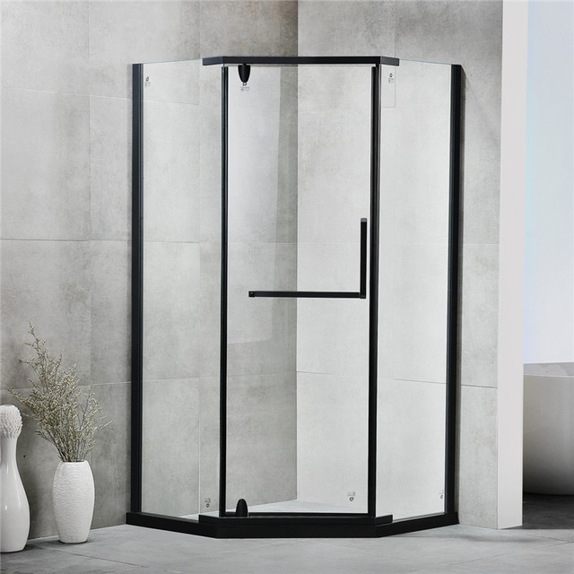 Factory Direct Sale 8/10mm Thick Tempered Glass Frameless Folding Shower Door for Hotel Open Style Bathroom Sliding Shower Room