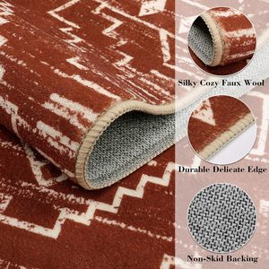 2x6 <span class=keywords><strong>tapis</strong></span> de cuisine marocain noir antidérapant bohème doux <span class=keywords><strong>tapis</strong></span> de salle de bain lavable <span class=keywords><strong>tapis</strong></span> géométrique pour entrée - Product Image 4