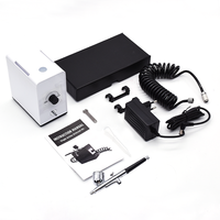 Machine à aérographe carrée professionnelle pour nail art, maquillage, pulvérisateur à alimentation par gravité, décoration de gâteaux, projets créatifs, haute qualité, 1 kg