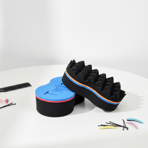 Brosse Éponge Torsadée pour Coiffure de Salon de Coiffure, Éponge à Torsader les Cheveux, Éponge à Boucles pour Hommes Noirs, pour Boucles et Dreads - Product Image 1