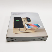 Boîte en carton ondulé personnalisée pour support d'iPhone/support de téléphone portable, boîte en papier ondulé imprimée pour accessoires électroniques, boîte d'emballage