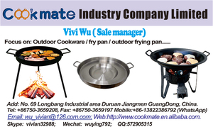 fundición de coreano antiadherente de cerámica de utensilios de cocina ronda Fry Pan con las piernas al aire libre <span class=keywords><strong>Camping</strong></span> - Product Image 6