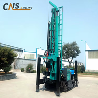 Machine de forage de puits à moteur diesel, plateforme de forage hydraulique pour puits d'eau de 280 m