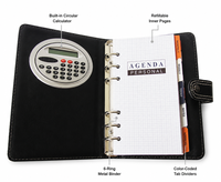 Carnet de notes en cuir personnalisé de haute qualité Longli A5/A4, reliure spirale, impression UV, promotion personnalisée