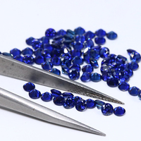 Harga Grosir Batu Permata Safir/Ruby Buatan Laboratorium Bentuk Bulat 3mm Biru Royal / Merah Darah Merpati Batu Buatan Laboratorium