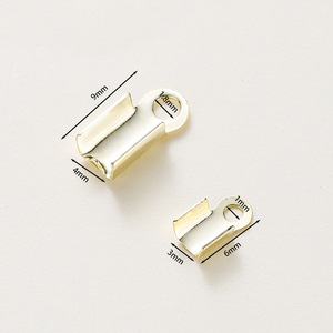 Gold Plated <b>Copper</b> Round Clip For <b>Bracelet</b> Making Jewelry Findings 18K Colorfast End Buckle DIY Leather Cord Connection - Product Image 5