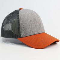 Casquette de baseball unisexe en coton avec logo brodé personnalisé, 6 panneaux, maille, fermeture snapback, style trucker