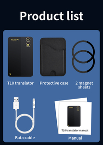 Traductor Magnético Inteligente T10 con IA, Traducción de Voz Inalámbrica Portátil, Intérprete Empresarial NFC para Conferencias, Viajes y Conversaciones - Product Image 6