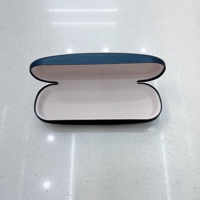 Boîte à lunettes classique en soie optique pour hommes étui à lunettes personnalisé en métal OEM accepté