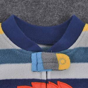 Pijamas de Invierno Personalizables de Fábrica, Cálidos, de Lana <span class=keywords><strong>Polar</strong></span>, para Bebés de 0 a 1 Año, con Mangas Largas y Cierre de <span class=keywords><strong>Cremallera</strong></span>, Unisex - Product Image 6