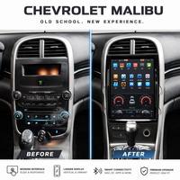 Reproductor de Audio para Automóvil con Pantalla Vertical Tesla de 12.1 Pulgadas para Chevrolet Malibu (2012-2015), con Android Auto y CarPlay Inalámbricos, Radio Multimedia para Automóvil