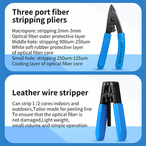 FTTH sợi công cụ thiết lập với nạp tiền OPM VFL quang Power Meter trực quan lỗi định vị sợi Cleaver de fibre optique sợi công cụ Kit - Product Image 5