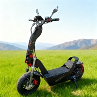 Patinete Eléctrico Plegable F8 E Scooter, Prueba de Velocidad Máxima 110-140KMH 60-70-80-90MPH, con Amortiguador de Dirección y Freno Hidráulico