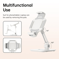 Support universel pour tablette PC en métal, réglable, rotation à 360 degrés, support de téléphone compatible avec iPad pour une utilisation sur le bureau