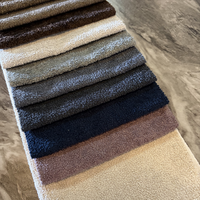 Nouveau tissu en velours uni 100 % polyester, écologique, imperméable, teint, avec peluche et peluche bouclée pour canapé et mobilier