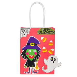 Bolsas de Papel para Halloween, Bolsas de Dulces para Halloween, Bolsas de Regalo para Fiestas de Halloween con Asas Retorcidas - Product Image 4